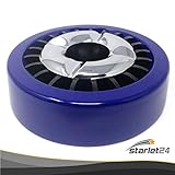 Starlet24® Gluttöter Aschenbecher für draußen Windaschenbecher Ascher stabil rund flach – Blau - 4