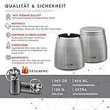 SWISSHOME – Großer XL Aschenbecher mit Deckel für Drinnen und Draußen inkl. Taschenaschenbecher – Das Original - 5