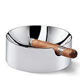 Philippi Scala Zigarren Aschenbecher aus Chrom hochglanzpoliert D 13,5 cm