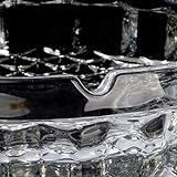 Uotyle Glas Aschenbecher Kristall Aschenbecher Rund Für Auto, Zimmer, Restaurants - 2
