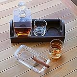 Pasabahce Zigarre Aschenbecher für Draussen | Handgearbeitet Kristallglas | Balkon Tisch Windundurchlässig Design - 7