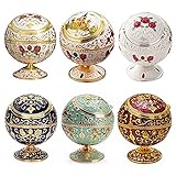 AITELEI Metal Globe Aschenbecher Windproof Aschenbecher mit Deckel Portable Cigarette Aschenbecher Hand gestempelt Pattern Ball Aschenbecher für im Freien Zuhause Hotel, Schönes Geschenk - 2