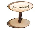 Stammtisch Stammtischaufsteller aus Holz , Höhe ca. 20 - 22 cm.