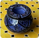 Simandra Marokkanischer Sturmaschenbecher Aschenbecher Keramik Windascher Ascher Orient Deko Color Blau