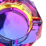 Nugoo Kristall-Aschenbecher Bling Bling 01 für Zigaretten, für drinnen und draußen, Glas, dekorativer Aschenbecher für Zuhause und Büro, bunt - 3