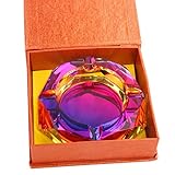 Nugoo Kristall-Aschenbecher Bling Bling 01 für Zigaretten, für drinnen und draußen, Glas, dekorativer Aschenbecher für Zuhause und Büro, bunt - 4