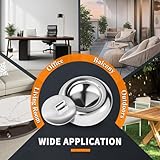 Aschenbecher, Edelstahl Windaschenbecher Aschenbecher mit Deckel für den Innen- oder Außenbereich, Asche Halter für Raucher, Desktop Aschenbecher für Home Office, Silber - 8