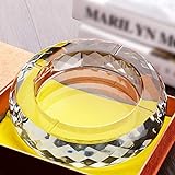 Nostalgie Aschenbecher-Kristallglas runde Kristall-Aschenbecher for Zigaretten Innen- oder Außenbereich, Tabletop Schöne Dekorationen (Color : 10cm) - 4