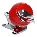 SEPILO Aschenbecher mit Klemmfunktion Katze Windaschenbecher Klemmaschenbecher Metall Ascher Kippaschenbecher (Rot) - 2