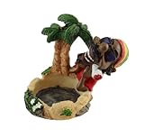 Budawi® Rasta Aschenbecher sitzender Rasta Man mit Joint und Hanfblatt Ashtray - 7