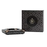Cohiba Zigarrenaschenbecher Große Aschenbecher für Zigaretten Große Ruhe Zigarren Aschenbecher für Patio/Außen/Innen Aschenbecher (Javier Morales Black) - 5