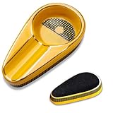 CIGARLOONG Zigarre Aschenbecher Single Classic Ceramic Aschenbecher Außen- oder Innenbereich(Kolorit:Yellow) - 7