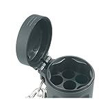 Verschließbarer Mini-Aschenbecher mit Karabinerhaken zum Mitnehmen und Aufbewahren von Asche/Kippen - wiederverwendbar und sehr leicht zu reinigen - 3